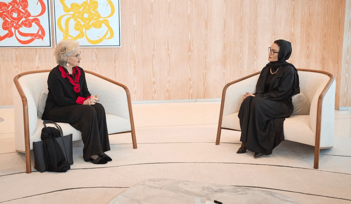 HH Sheikha Moza bint Nasser and Dr Rima Karami